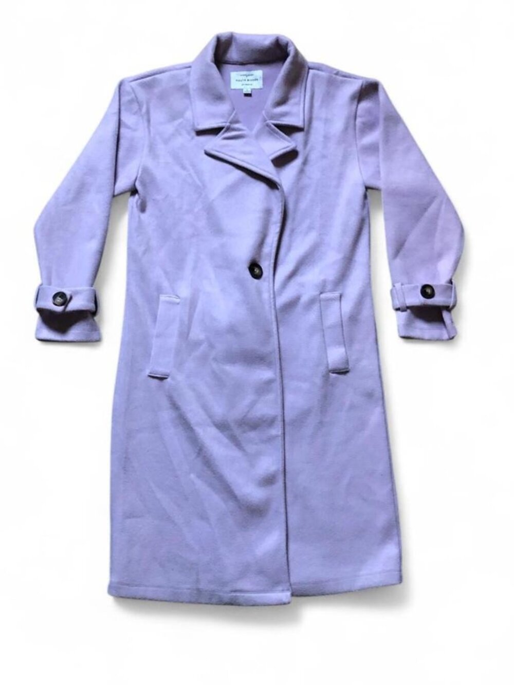 Haute Monde Women’s S Purple Wool Winter Coat Loungewear Jacket